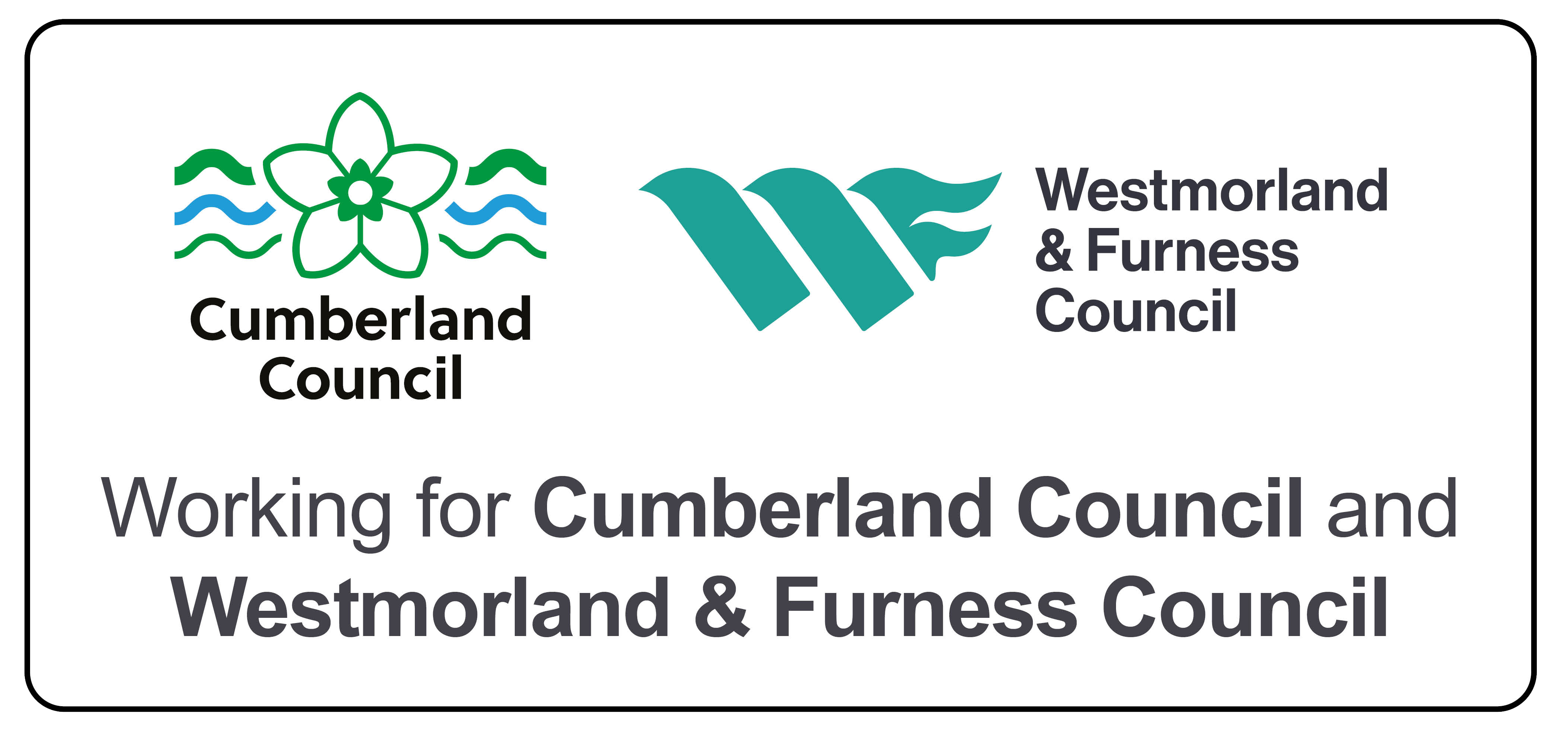 Cumberland Council and Westmorland and Furness Council Hosted Logo